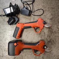 coppia forbici potatura elettrica a batteria magma