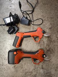 coppia forbici potatura elettrica a batteria magma