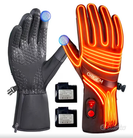 Guanti Riscaldabili Moto Uomo Donna, M, Nuovo