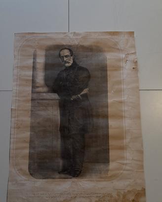 Manoscritto e firma Giuseppe Mazzini del 1862 