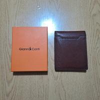 Portafoglio Gianni Conti ‐ Colore marrone in pelle