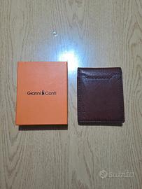 Portafoglio Gianni Conti ‐ Colore marrone in pelle