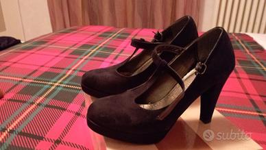 scarpe nere con tacco