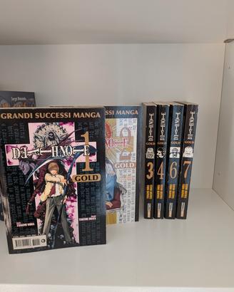 Manga Death Note edizione Gold num. 1-2-3-4 e 6