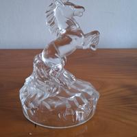 Statuetta Cavallo Rampante in Cristallo RCR 