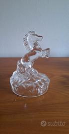 Statuetta Cavallo Rampante in Cristallo RCR 