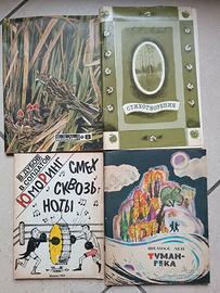 4 libriccini vintage vari in russo