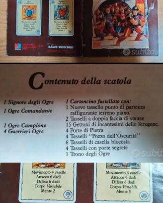 Materiale Hero quest