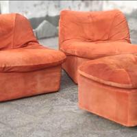 Divano modulabile vintage, 6 pz