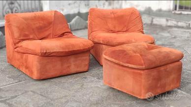 Divano modulabile vintage, 6 pz