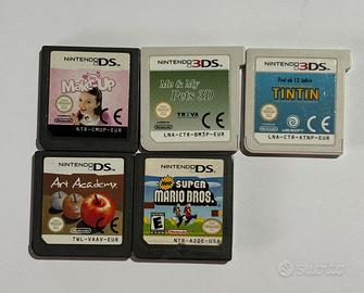 lotto 5 giochi nintendo ds e 3ds