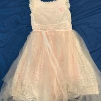 Vestito cerimonia rosa bambina 8 anni