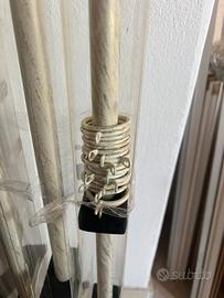 Bastoni per tende beige decappato