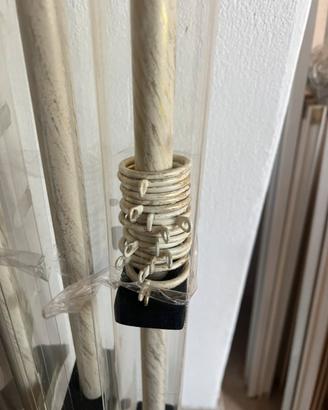 Bastoni per tende beige decappato