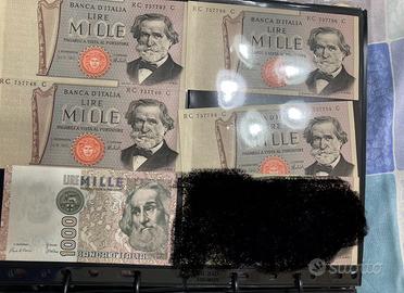 Banconote italiane e straniere lotto 35 pezzi