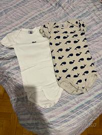 8 body Petit Bateau manica corta   36m/95 cm