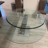 Tavolo living in vetro cristallo moderno design