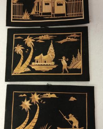 quadretti oriente bambù da collezione 