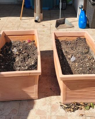 6 fioriere in plastica buono stato 