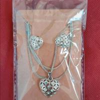 Parure collana e orecchini cuoricini