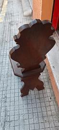 Sedia antica legno massello