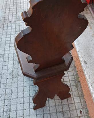 Sedia antica legno massello