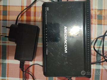 switch 8 porte Ethernet Lan internet pc