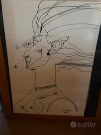 Salvador Aulestia, pezzo unico tecnica mista 1972