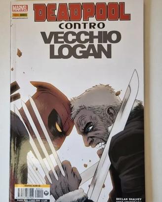 Deadpool contro vecchio logan - marvel - panini