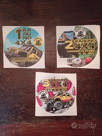 Lotto adesivi raduno offroad Sommariva Perno (CN)