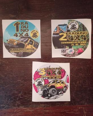 Lotto adesivi raduno offroad Sommariva Perno (CN)