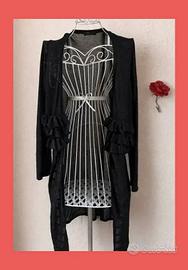 Long black cardigan