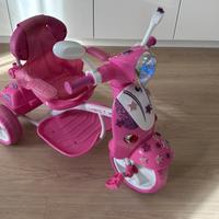 Triciclo scooter rosa come nuovo