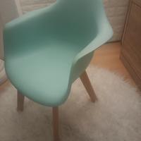 seggiolina bimbi verde acqua