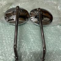 2 Specchietti moto cromati Area 1 omologati