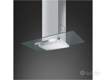 CAPPA PARETE SMEG KFV92DE 90CM ACCIAIO E VETRO