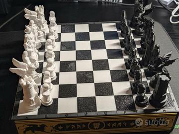 Set scacchi da tavolo fantasy ispirato a Harry Pot