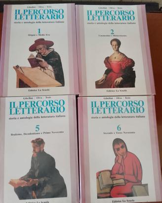 Il percorso letterario vol. 1 2 5 e 6 di Gibellini