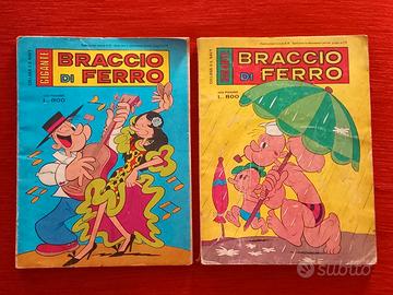 2 fumetti Braccio di ferro "gigante" anno 1978