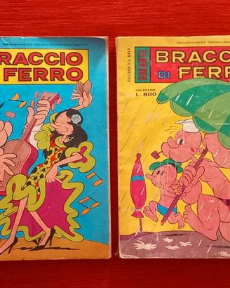 2 fumetti Braccio di ferro "gigante" anno 1978