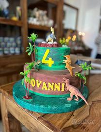 Torta scenografica Dinosauri