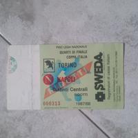 biglietto da collezione Torino calcio 