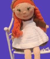amigurumi anna dai capelli rossi 