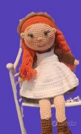 amigurumi anna dai capelli rossi 