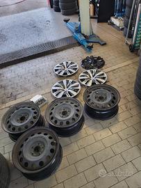 SET CERCHI IN FERRO PSA CITROEN PEUGEOT 5X18 7X16