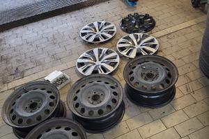 SET CERCHI IN FERRO PSA CITROEN PEUGEOT 5X18 7X16