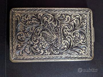 Porta sigarette Vintage Alpacca Argentone