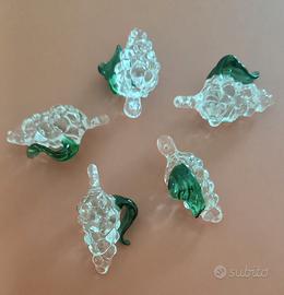 20 Pendenti uva in vetro