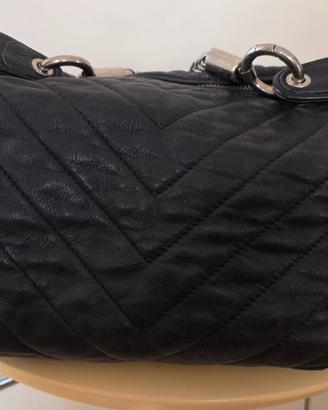 Borsa a mano in pelle Furla nera