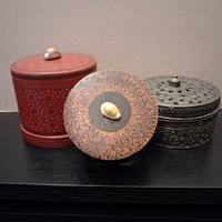 Tre scatole orientali vintage